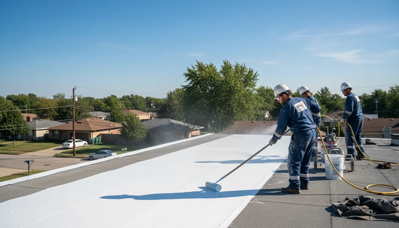 Commercial roof coating in Jayess, MS near me